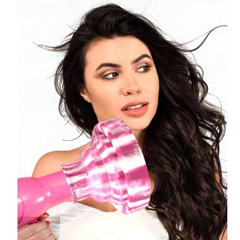 1PC Gradient Foldable Silicone Hairdryer Diffuser Cover Temperature Resistant Silica Hairdressing Curly Styling Hair Salon Tool
