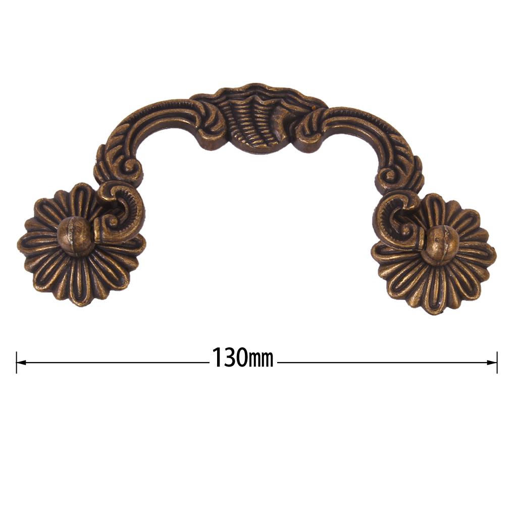Brass Vintage Cupboard Cabinet Knob Kitchen Drawer Door Pull Handle Hardware