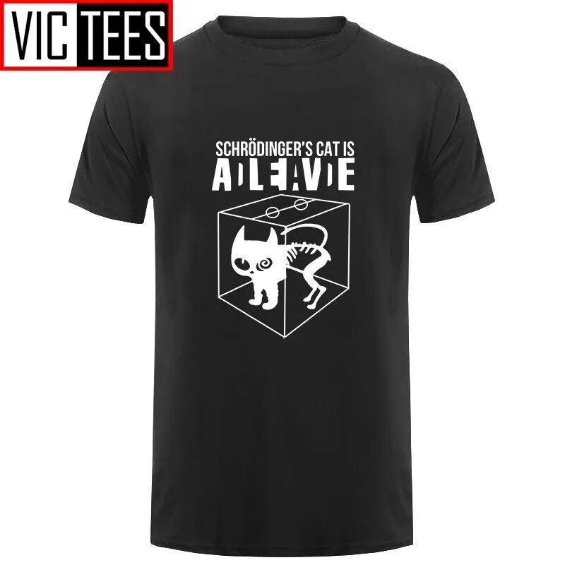 Men New The   T-shirt Sheldon  Schrodinger 's Cat T Shirt Cartoon Anime Print Shirts Unisex