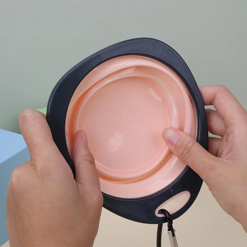 New 320ml Collapsible Dog Pet Folding Silicone Bowl Outdoor Travel Portable Puppy Food Container Feeder Dish Bowl Pet Supplies
