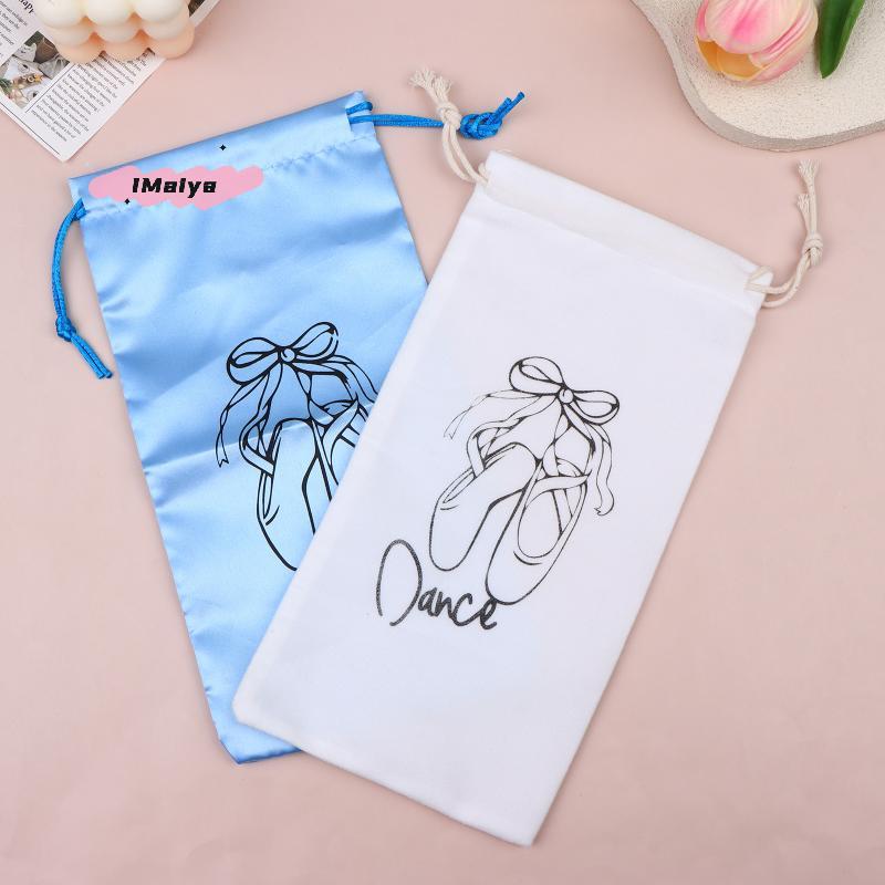 M-Dance Shoes Storage Bag Portable Dance Shoes Organizer Handbag Pouches Satin Dance Shoes Hanging Multifunctional Storage Bag