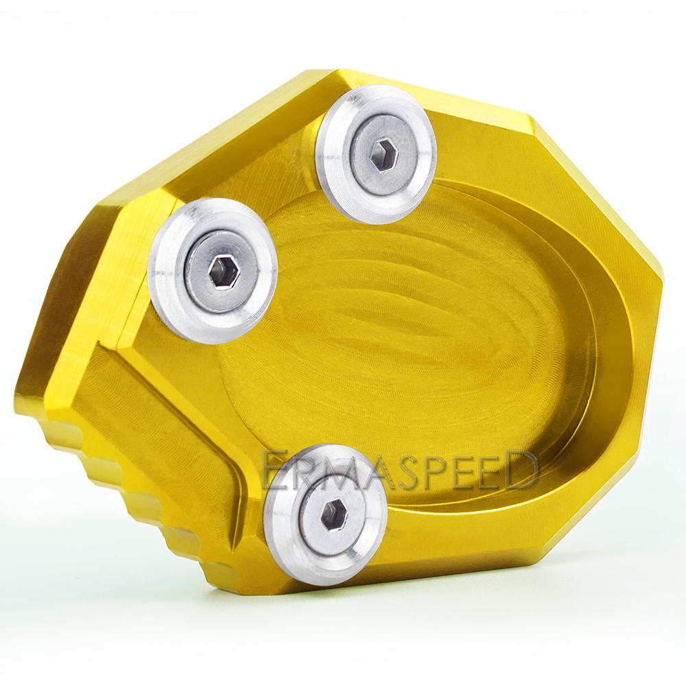 For VS650 Motorcycle Accessories CNC Motorcycle Kickstand Extender Foot Side Stand Extension Pad Support