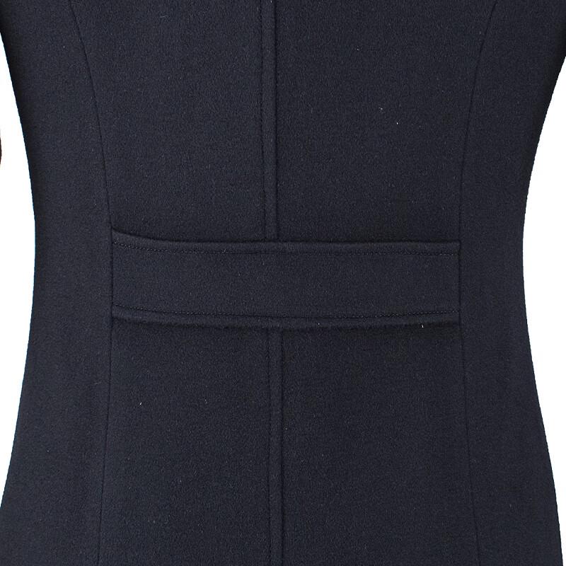 Treamon Women's Mid-Length Wool Cashmere Professional Coat