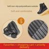 Women's Winter Cotton and Velvet Non-Slip Boots - Warm, Short Leather Footwear for Middle-Aged and Elderly