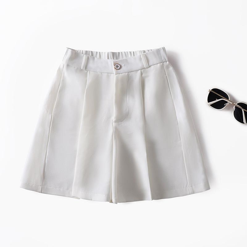 Shorts Women's Summer Wear Thin Casual Loose Wide-leg Women's Pants High Waist Versatile Five-point Suit Pants Children