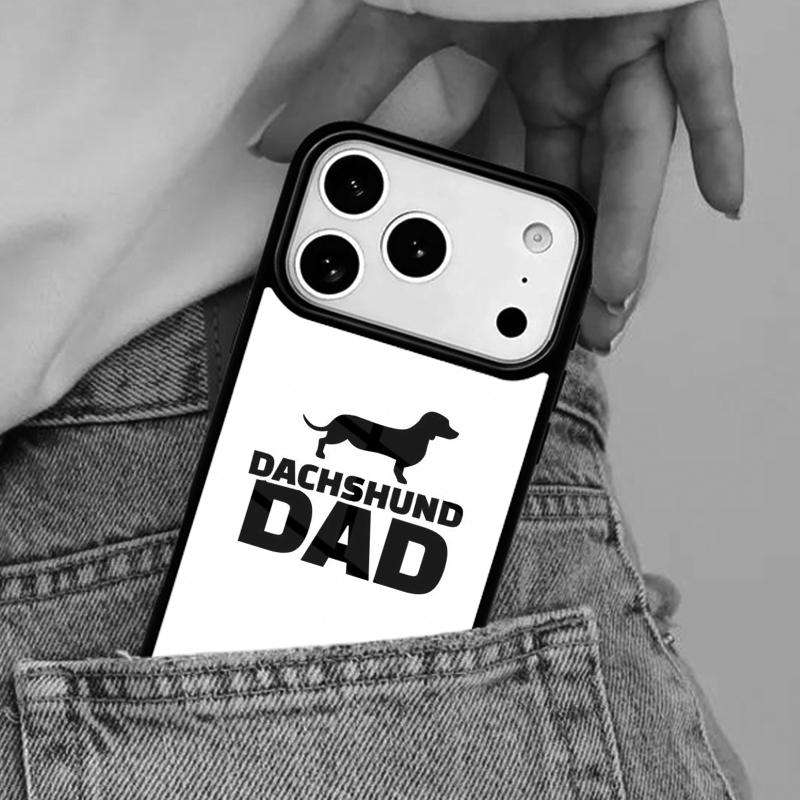 Funny Dachshund Long dog short legs Phone Case for iPhone 16e 15 14 13 12 17 Pro Max Plus Air 17pro Cover Coque