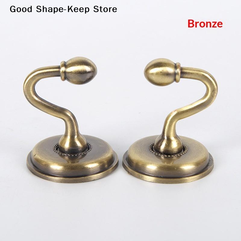 2PCS Zinc Alloy Curtain Holdbacks Metal Wall Tie Back Hooks Durable Hanger Holder for Window Living Room Bedroom Easy Install