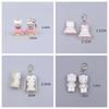 Vintage Kawaii Cartoon Hello Kitty Keychain Cute Cake Cat Watermelon Kitty Pendant Bag Earphone Case Decor Accessories Gifts