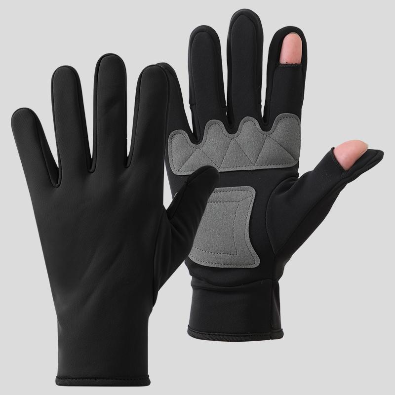 Custom Logo Touch Screen Anti-Slip Full Fingers Biking Man Winter Windproof Outdoor Sports Gloves