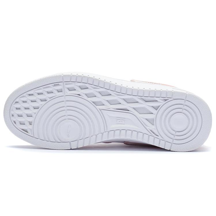 New LiNing Attack 2020 Cushioning Anti Slip And Wear Resistant Mid Top Vintage Basketball Shoes Women's Pink White AGBQ116-8
