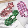 Pendant Silicone Mold Earrings Molds Paper Clip Shape Jewelry Making Molds Silicone Keychain Moulds for Crafting Lover
