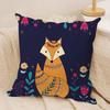 Fox Cute Woodland Cushion Cover Soft Plush Throw Pillow Cover  DoubleSided Printed Cushion Case  Cozy Sofa  Home Decor