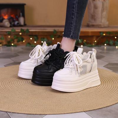 Spring and Autumn New Little White Shoes Platform Summer Small Increase In Height Breathable Versatile Casual Board Shoes Explosion