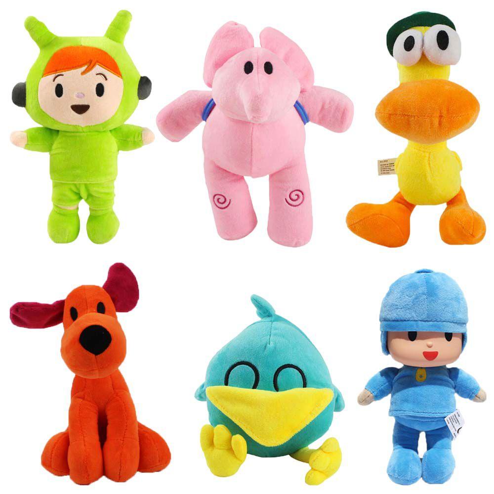 Adorable Pocoyo Elly Pato Loula Sleepy Bird Soft Plush Stuffed Figure Toy Doll Gift For Kids