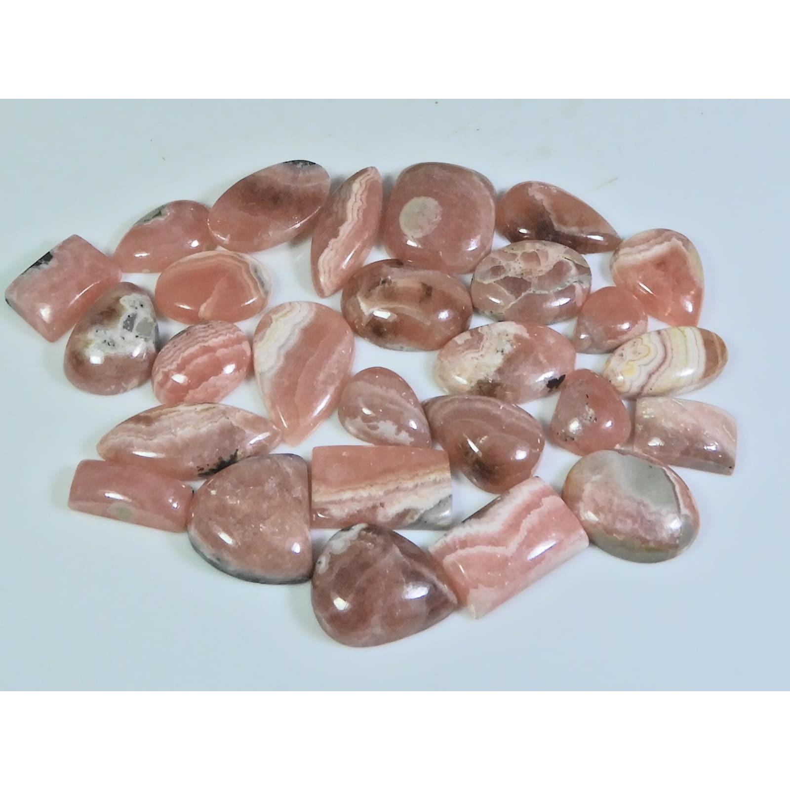 

10-14 мм Натуральный Родохрозит Микс Кабошон Свободный Драгоценный Камень 27 шт. Лот 179 Карат. C-224