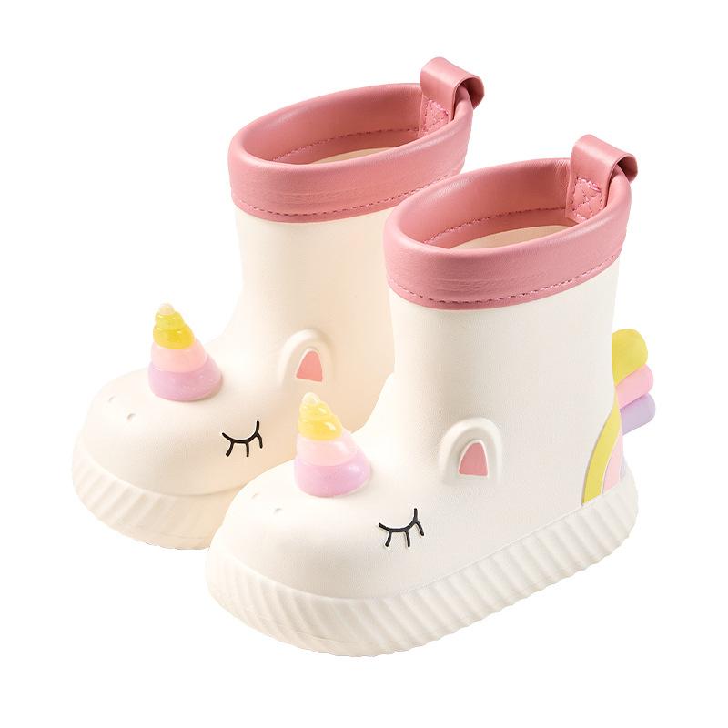 Children's Rain Boots Baby Rain Boots Non-slip Girls Lightweight Water Shoes Girls Waterproof Shoes
