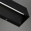 Kinkiet led ip44 czarny 36 cm 8w  lustro łazienka korytarz barwa neutralna