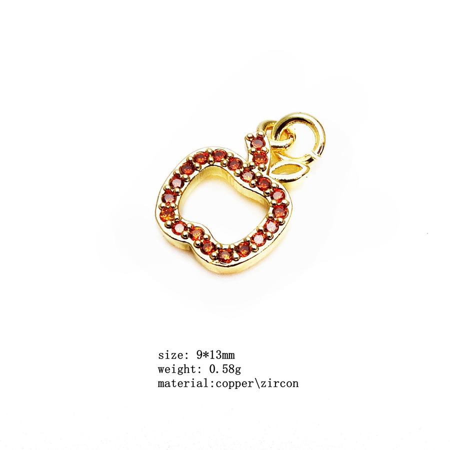 

Популярная оптовая маленькая подвеска Шармы в виде фруктовых конфет глянцевая медь с золотым покрытием подвеска DIY браслет ожерелье браслет на ногу аксессуары