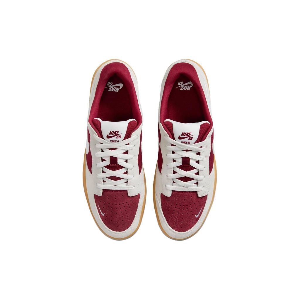 Nike Unisex SB Force 58 'Team Red Gum' Skateboarding Sneakers DV5477-601