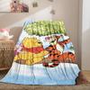 Winnie the Pooh Tigger&Piglet Are Sitting On a Tree Print Blanket Soft Multifunctional Decortive Universal Throw Blankets Gift