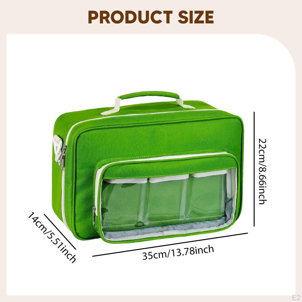Seeding Organizer Container Adjustable Shoulder Strap Travel Convenient Zippered Organizing High