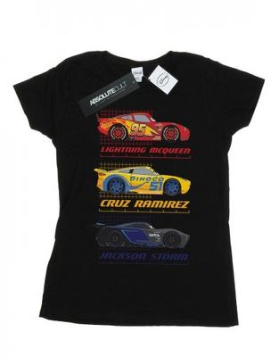 Womens/Ladies Cars Racer Profile Cotton T-Shirt