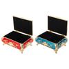 Vintage Jewelry Box Vintage Style Zinc Alloy Glossy Bright Vibrant Colors Scratch Proof Soft Velvet 