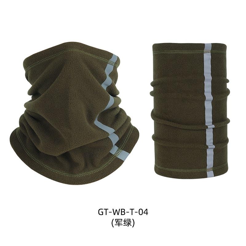 Winter Multifunctional Fleece Neck Gaiter Outdoor Windproof Reflective Strip Polar Fleece Face Mask Bandana