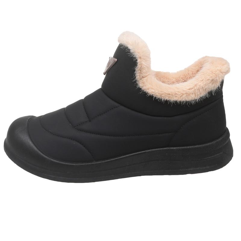 Fashionable Korean Style Thickened Fleece Lined Snow Boots Women's Comfortable Cotton Shoes Waterproof Anti-slip Winter Boots