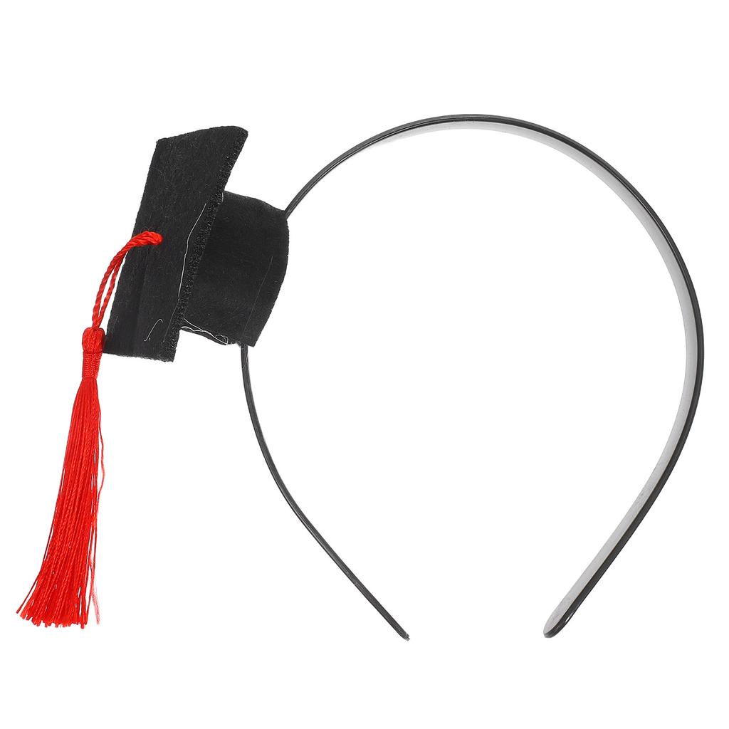 Mini Graduation Cap Headband Comfortable Graduation Hat for Party Decoration Grad Selfie Photo Prop Accessories