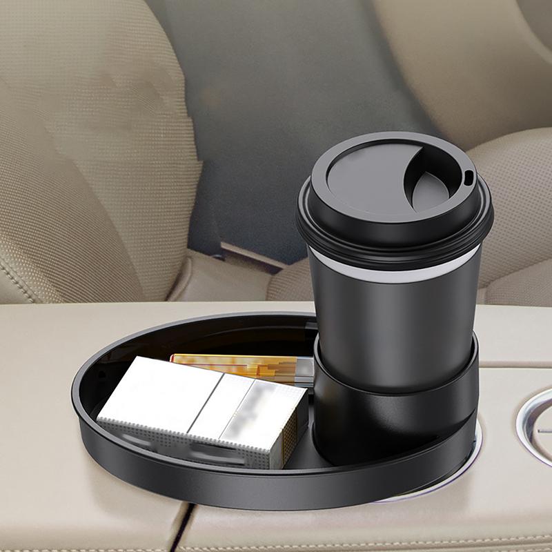 Car Seat Snack Tray Travel Tray For Kids Car SeatKids Vehicle Cup Holder Plate Car Accessory For Snacks Toys Cups Portable