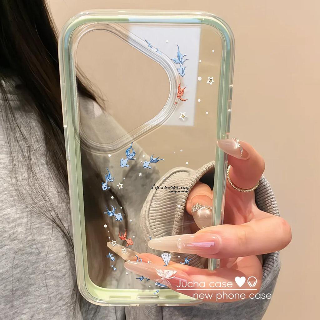 Applicable to Huawei pura70pro new mobile phone case transparent advanced sense 60art fashion anti-drop good luck koi