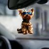 Swing Dog - Car Hanging Ornament, Dog Car Ornament, Figurine Car Mirror Hanging, 2D