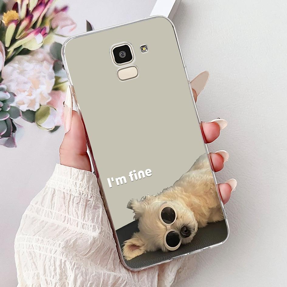 For Samsung Galaxy J6 2018 J600 SM-J600F Case Luxury Marble Dragon Soft Clear Silicone Phone Cover For Samsung J6 Plus J610 Capa