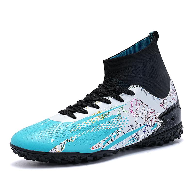 Mode 2024 Heiß Schwarz Rot Herren Fußballschuhe Professioneller Socken Schnelle Fußballschuhe Herren Outdoor Rutschfeste Fußballtrainingsschuhe Mann