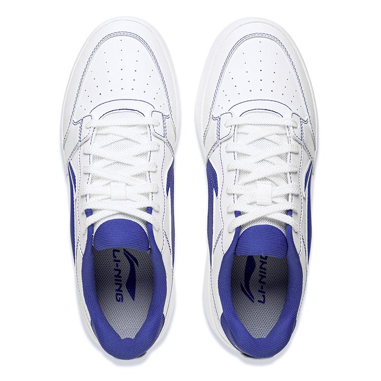 New LiNing Low Top Skateboard Shoes Men's White Blue AGCV143-1
