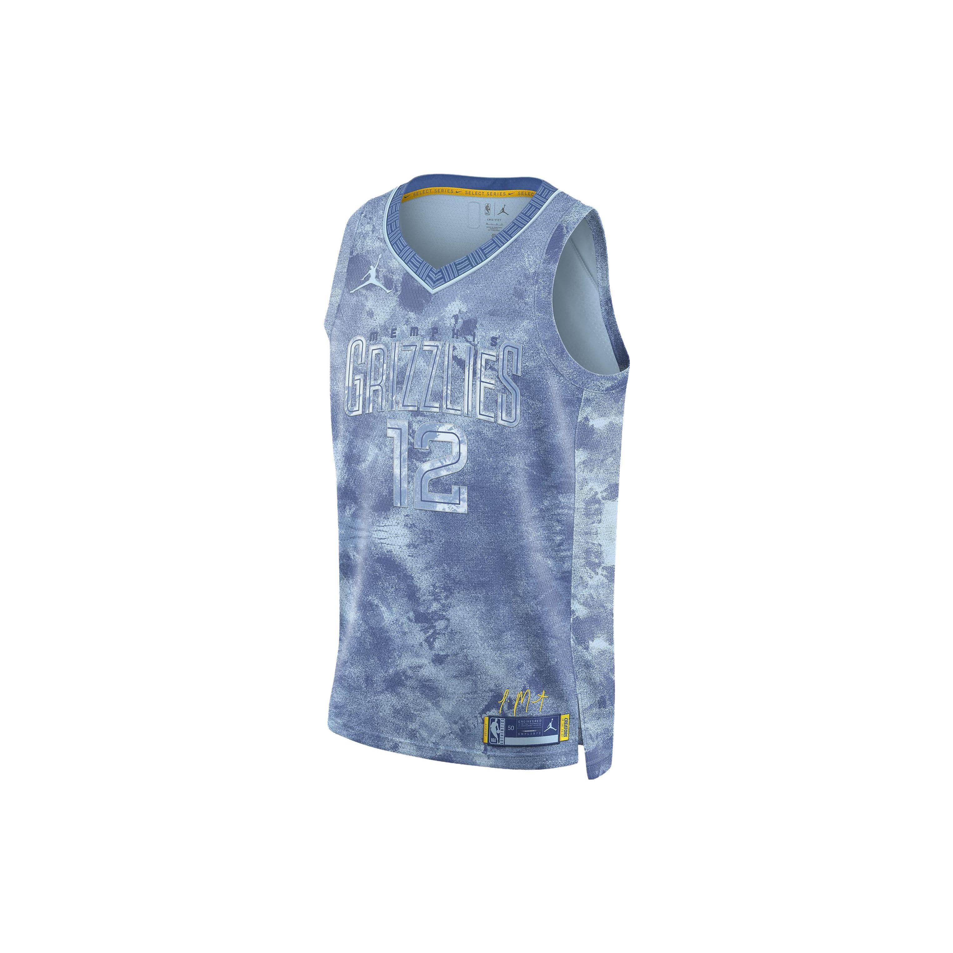 

Nike NBA Мемфис Гриззлис Джа Морант Dri-Fit Джерси Синий Мужской Стритвир FD4101-428 XL
