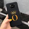 For Xiaomi Poco X3 Case Luxury Crown Letters Covers Soft Silicone Phone Case For Xiaomi Poco X3 Pro PocoX3 NFC Back Cover Bumper