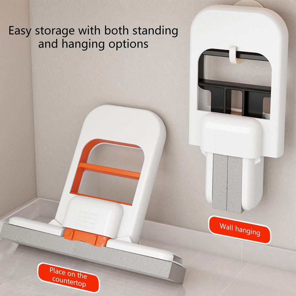 Compact Foldable Mini Desktop Mop For Quick Cleanup Absorbent PVA Sponge Safe On Glass And Mirror Handheld Cleaning Tool