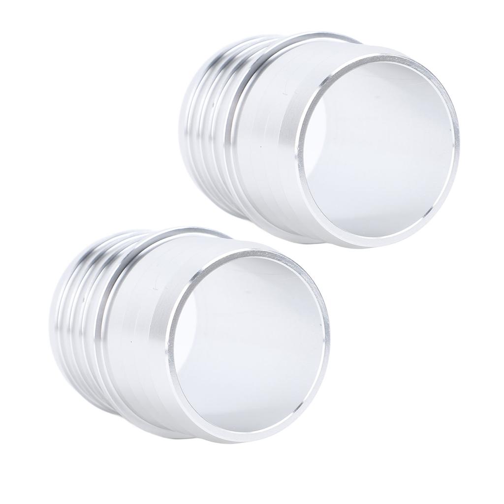 1 Pair 1 1 2 to 1 1 2in Hose Barb Splice Coupler Aluminum Alloy Radiator Intercooler Heat Exchanger Repair Mend Fitting