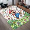 Mario Crayon Drawing Style Area Rug, Mario Fan Soft Carpet, Great Gift.chl