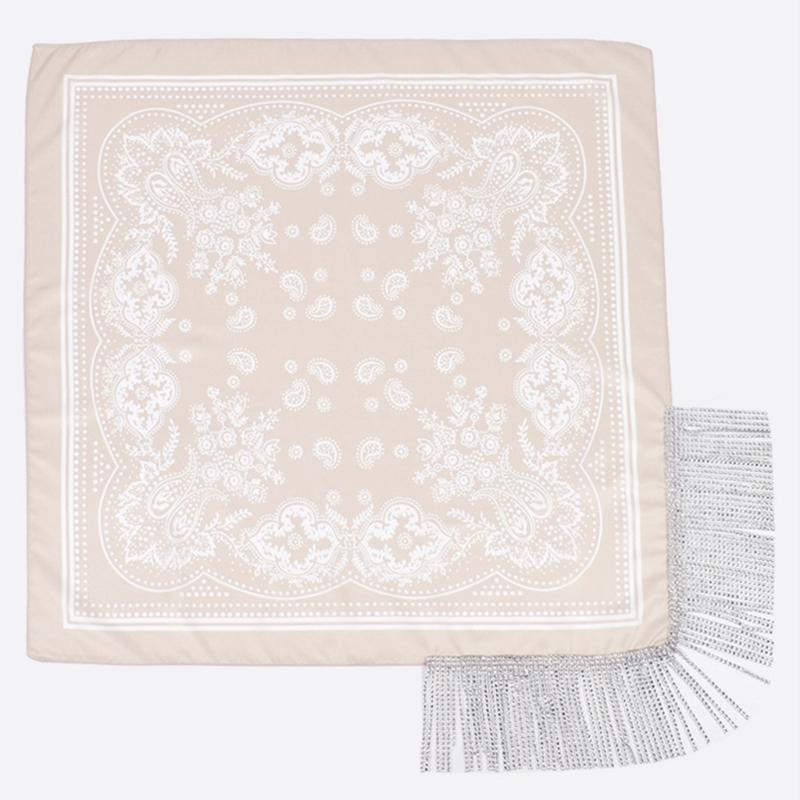 Junggesellinnenabschieds-Bandanas, Cowgirl-Bandanas, Strass-Fransen-Paisley-Schal, Stola, Cowboy-Bandanas, Strass-Halstuch