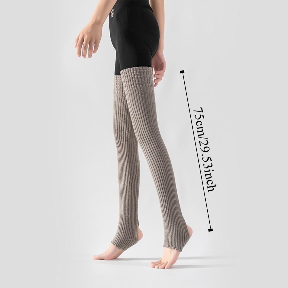 Warme Ballet-Yoga-Overknee-Strümpfe Unifarbene Weiche Knieabdeckung Neue Auf-dem-Bein-Wärmer Fitnessstudio
