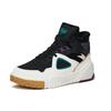 Anta Abrasion Resistant Cushioning Mid top Skateboard Shoes Men's White Black Green 112148902-2