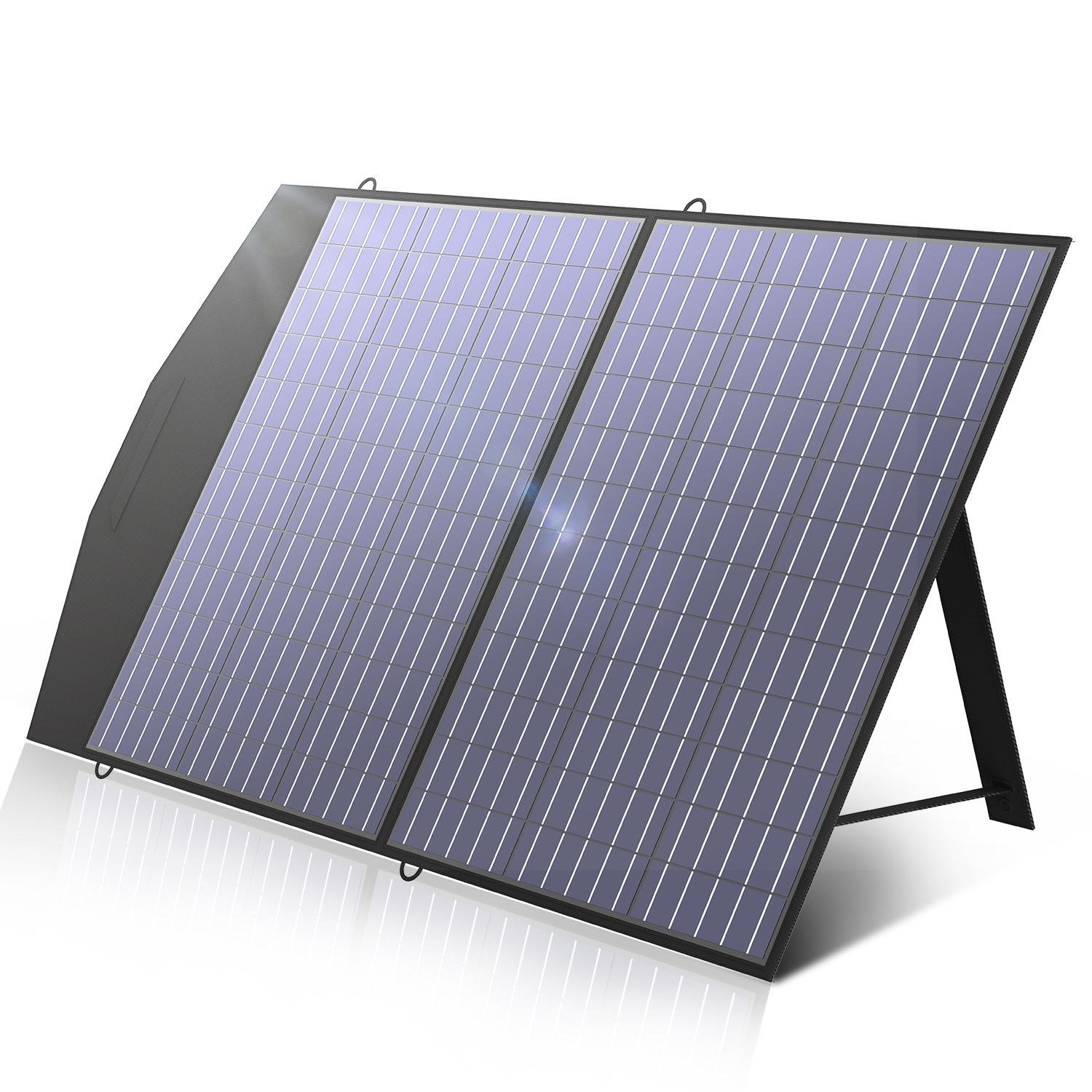 

ALLPOWERS 18V Foldable Solar Panel, 60/100/140/200W Mobile Solar Charger for Power Supply, Laptop, Solar Generator, Fishing 100W