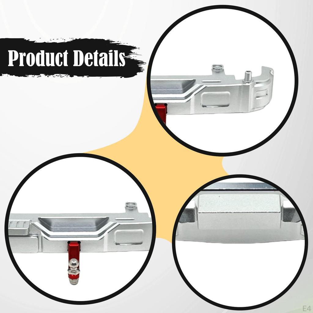 1/12 RC Car Front Rear Bumpers Guards Accessories Aluminum Replacement Sturdy for 300 DIY Accs