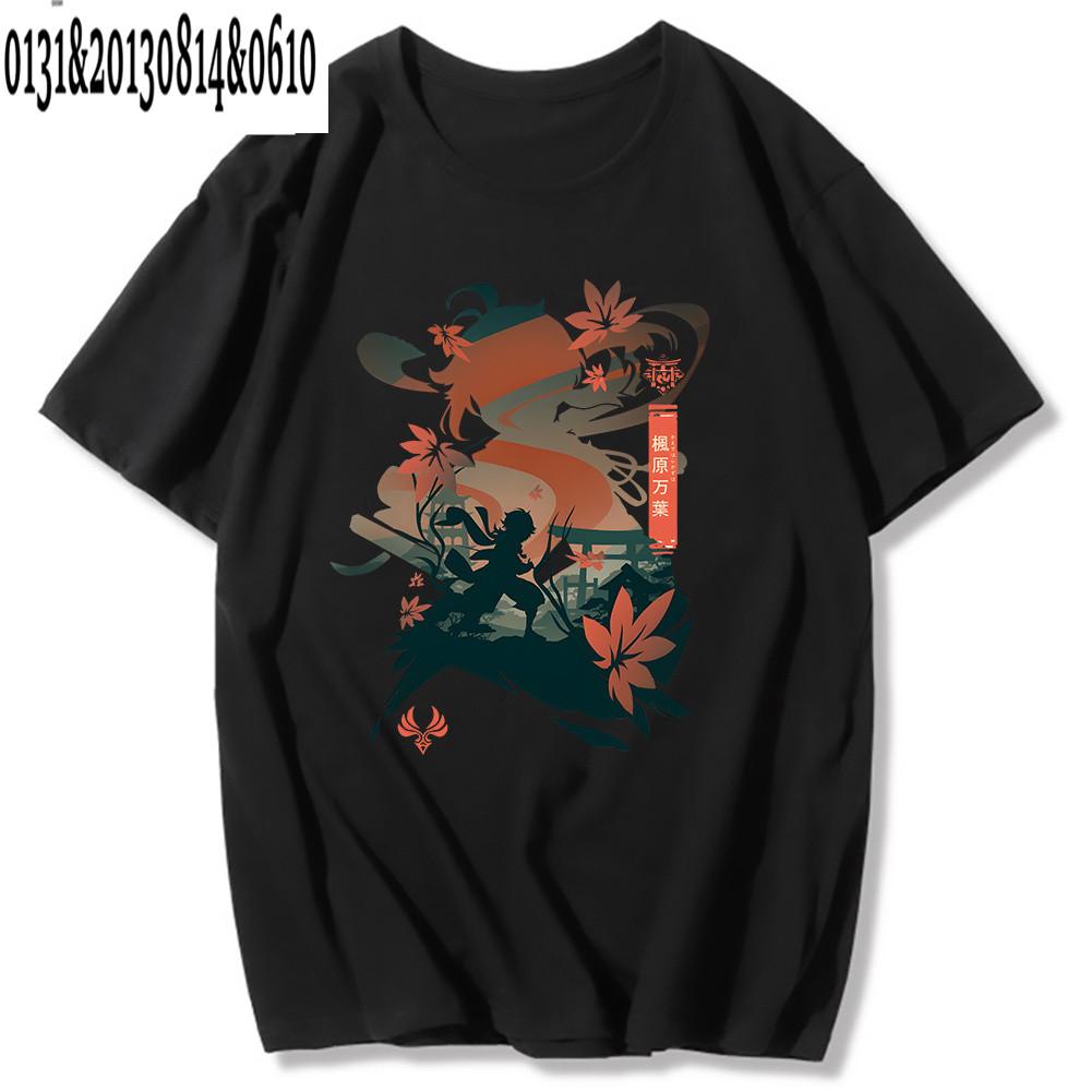 Trička Genshin Impact Printing Trička Xiao Venti Print Trička Hu Tao Zhong Li Grafika Kaedehara Kazuha Raiden Shogun Trička
