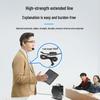 Compact Teacher Megaphone with Headset Mic and Cable for Tour Guides