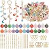 363-piece Cartoon Alloy Handmade DIY Keychain Kit for Making Letter Pendants Animal & Heart Charms and Accessories