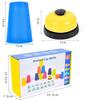 Montessori Colorful Stacking Cup Game With Cards Kids Educational Intellectual Enlightenment Color Cognition Logic Training Toy